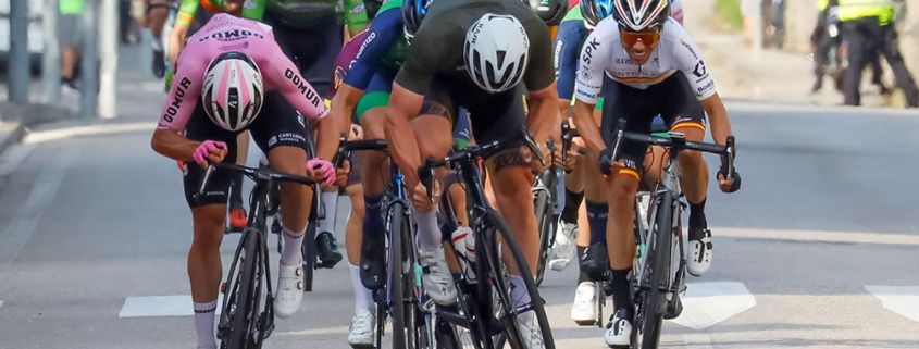 Momento antes de proclamarse, Syritsa, como vencedor del Circuito Montañés 2022