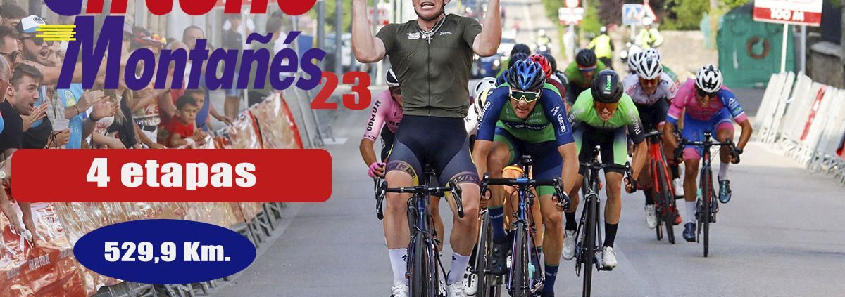 Gleb Syritsa (C.C. Catalunya) fue el vencedor final de la pasada edición del Circuito Montañes, ganando cuatro de las cinco etapas. Infografía y fotografía de : ©ciclismo gonzalez