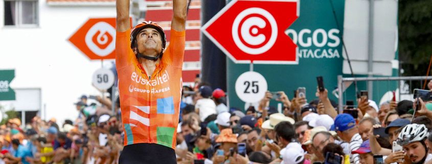 Luis Ángel Maté se proclama vencedor de la 6ª etapa de la Vplta Portugal. FOTO: ©ciclismo gonzalez