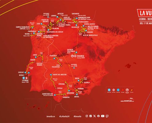 Recorrido de La Vuelta 2024. FOTO: ©unipublic
