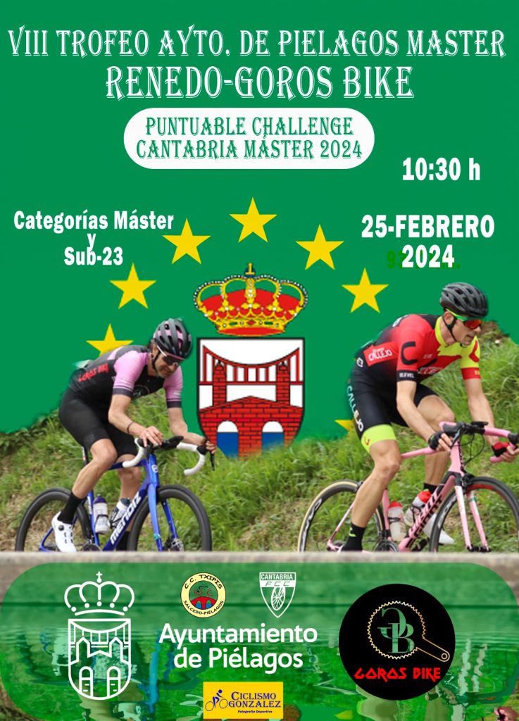 Cartel oficial del Trofeo Ayto. Pielagos. Imagen: ©ciclismo gonzalez