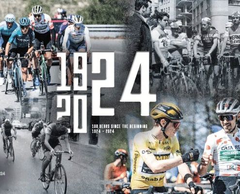 Cartel oficial de la Itzulia Basque Country celebrando su centenario. FOTO: ©Itzulia Basque Country