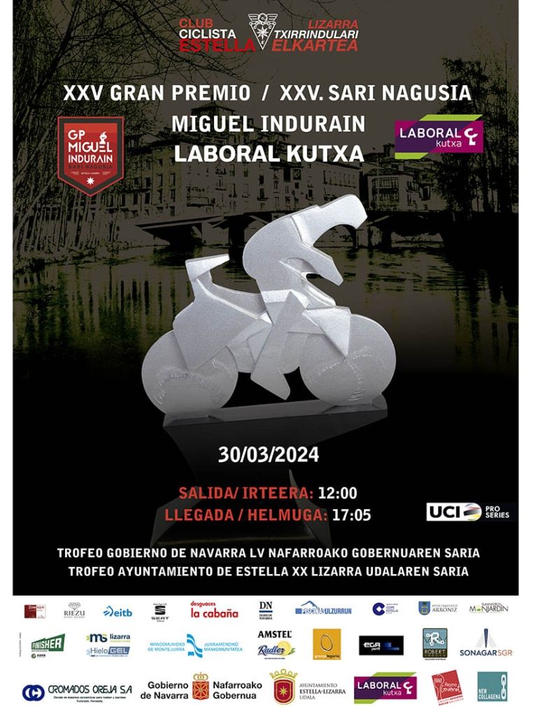 Cartel oficial del G. P. Miguel Indurain / ©Club Ciclista Estella