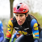 Imagen de La italiana Elisa Balsamo en las clásicas de Flanders y sacada de la cuenta oficial de Facebook / @gettysport