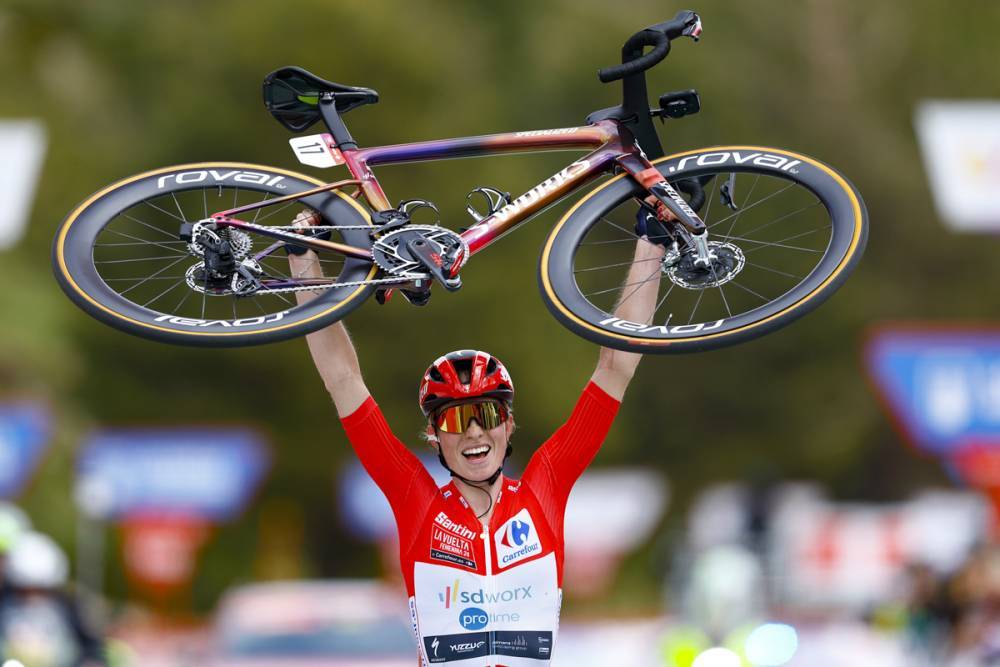 Demi Vollering, vencedora de la última Vuelta a España femenina / Unipublic-Sprint cycling agency