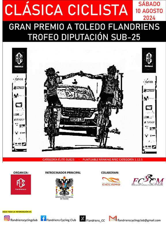 Cartel oficial del Gran Premio Ciclista a Toledo Flandriens-Trofeo Diputación. FOTO:  Flandriens Cycling Club  