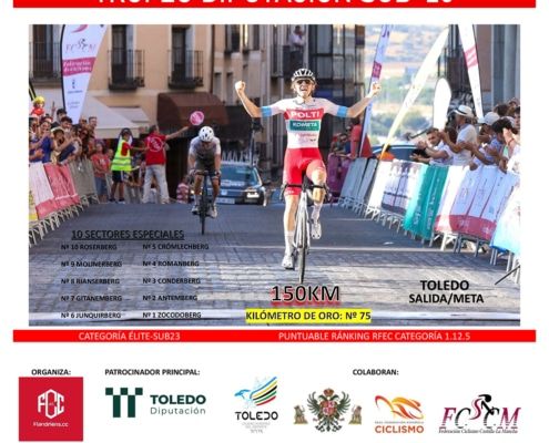 Cartel oficial de la prueba donde la foto de meta se cogió de Ciclismo Gonzalez