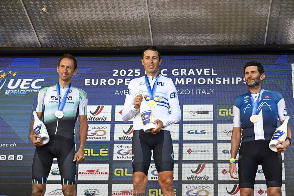 Abdon Vich Álvarez (dcha imagen) medalla de bronce. FOTO: UEC | Sprint Cycling Agency