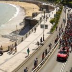 La Clásica de San sebastián a su paso por el paseo de La Concha. Foto de archivo / ©ciclismo gonzalez