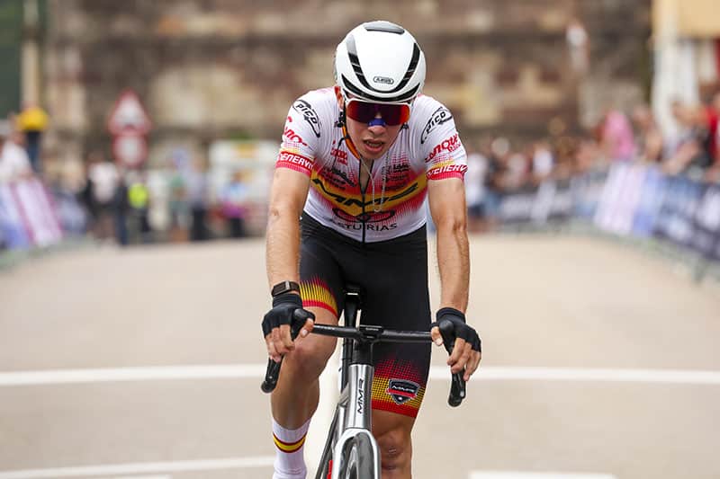 Benjamín Noval 2.º en Polanco.FOTO: ©ciclismo gonzalez